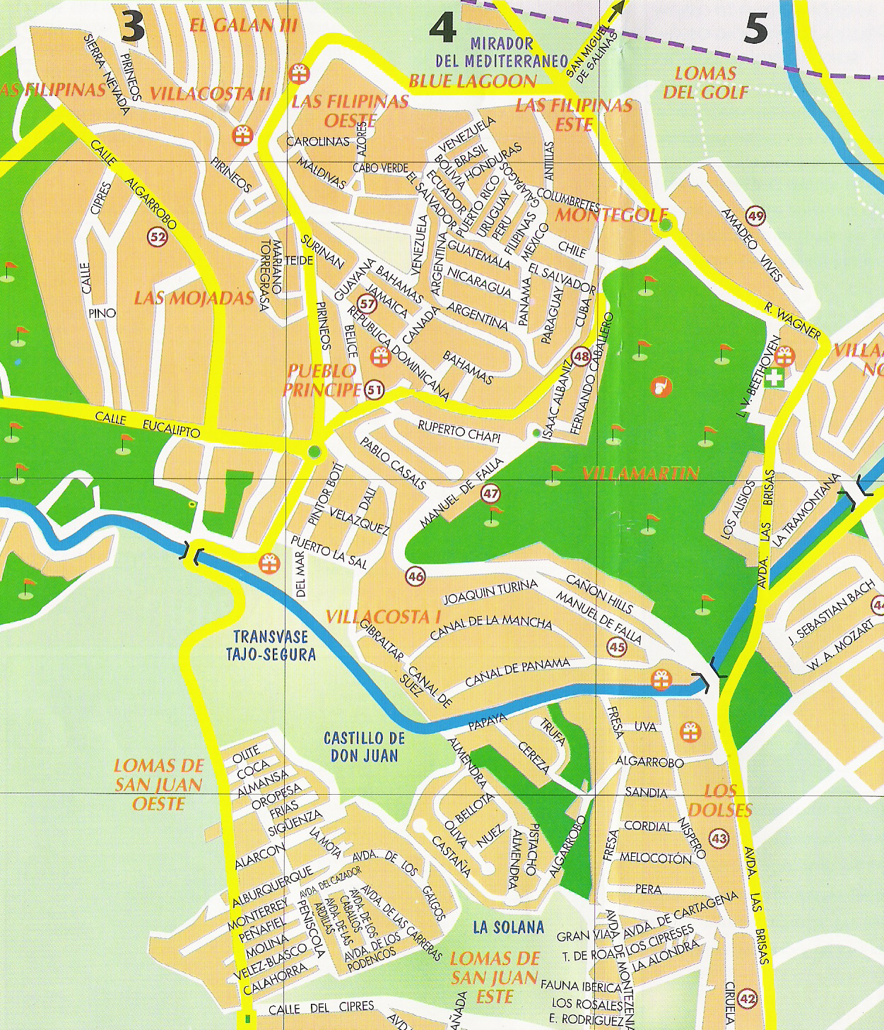 Villamartin Costa Blanca Map Villa Martin Map